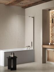 New Trendy Nesta paravan cadă 70 cm o piesă periat/sticlă transparentă P-0223-WL (P0223WL)