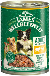 James Wellbeloved 24x400g James Wellbeloved Adult Dog Hypoallergenic bárány & csirke pástétom nedves kutyatáp