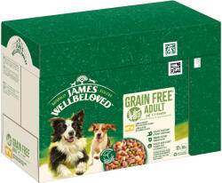 James Wellbeloved 48x90g James Wellbeloved Grain Free Hypoallergenic bárány & csirke zöldséggel nedves kutyatáp