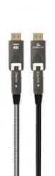 Gembird CCAP-HDMIDD-AOC-10M Active Optical (AOC) High speed HDMI D-A cable with Ethernet, premium 10m fekete