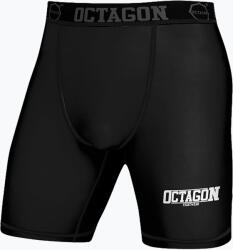Octagon Fight Wear férfi kompressziós rövidnadrág fekete/fehér