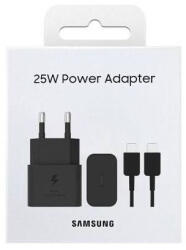 Samsung EP-T2510XBEGEU gyári hálózati fekete gyorstöltő 25W Type-C-Type-C adatkábellel (bliszteres)