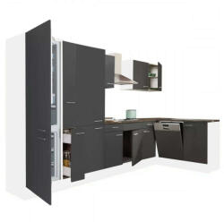 Leziter Yorki 370 sarok konyhabútor alulfagyasztós hűtős kivitelben - pepita - 466 100 Ft