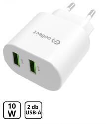 Cellect Adaptor încărcător auto cu 2 prize USB, 3.1A (MTCB-2USBNE-3.1A)