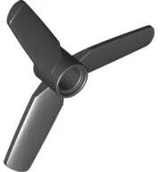 LEGO® 92842c11 - LEGO fekete 3 tollú propeller 5-ös átmérővel (92842c11)