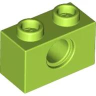 LEGO® 3700c34 - LEGO lime technic kocka 1 x 2 méretű, lyukkal (3700c34)