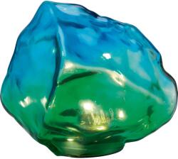LED-es napelemes dekorkő 13, 5 cm x 14, 5 cm x 12 cm zöld-kék
