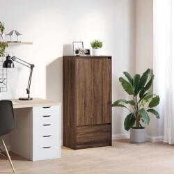 vidaXL barna tölgy szerelt fa szekrény fiókkal 55, 5x34x119, 5 cm (861649) - pepita