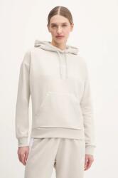 Adidas bluza Essentials Linear femei, culoarea bej, cu glugă, neted, JG8652 PPYA-BLD07M_80X (JG8652)