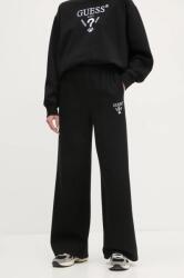 Guess pantaloni de trening ROBERTA culoarea negru, cu imprimeu, V5RB12 KC3D2 PPYA-SPD0BS_99X (V5RB12.KC3D2)