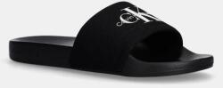 Calvin Klein Jeans papuci SLIDE MONOGRAM barbati, culoarea negru, YM0YM01271 PPYA-OBM09G_99B (YM0YM01271)