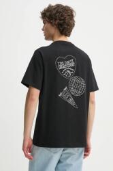 Les Deux tricou din bumbac barbati, culoarea negru, cu imprimeu, LDM101216 PPYA-TSM01G_99X (LDM101216)