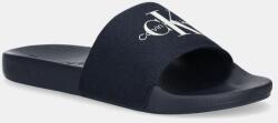 Calvin Klein Jeans papuci SLIDE MONOGRAM barbati, culoarea albastru marin, YM0YM01271 PPYA-OBM09G_59X (YM0YM01271)