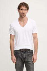 G-Star tricou din bumbac 2-pack bărbați, culoarea alb, uni, D25500-124 PPYA-TSM066_00X (D25500.124)