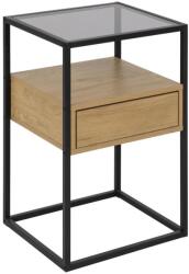 Actona Éjjeliszekrény ZEIN tölgy/fekete 0000096333 (AO0092)