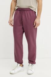 New Balance pantaloni de trening din bumbac culoarea bordo, neted, MP41508FDP PPYA-SPM0PI_93X (MP41508FDP)