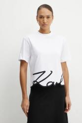 Karl Lagerfeld tricou din bumbac KARL SIGNATURE PPYA-TSD08L_00X (A1W17013)