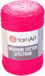 YARNART Macrame Cotton Spectrum 225 m 1311 Pink White Zsinór (Macrame Cotton Spectrum 1311)