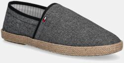 Tommy Hilfiger espadrile HILFIGER CHAMBRAY ESPADRILLE culoarea negru, FM0FM05391 PPYA-OBM0IB_99X (FM0FM05391)