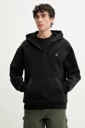 HUGO BOSS bluza barbati, culoarea negru, cu glugă, neted, 50536348 PPYA-BLM0P4_99X (50536348)