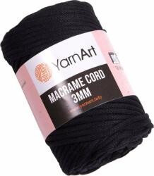 YARNART Macrame Cord 3 mm 85 m 750 Black Zsinór (Macrame Cord 3 mm 750)