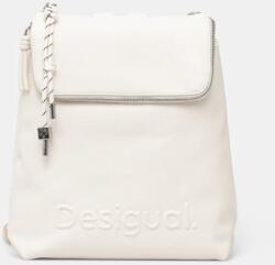 Desigual rucsac HALF HAMPTON ECRU femei, culoarea alb, mic, neted, 25SAKP45 PPYA-PKD038_00X (25SAKP45)