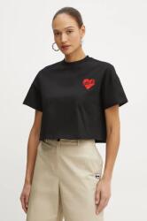 Karl Lagerfeld tricou din bumbac femei, culoarea negru, A1W17074 PPYA-TSD08R_99X (A1W17074)