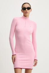 Tommy Hilfiger rochie culoarea roz, mini, mulată, DW0DW19490 PPYA-SUD02A_30X (DW0DW19490)