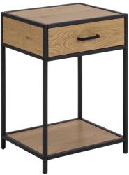 Actona SARON éjjeliszekrény tölgy/fekete 0000105302 (AO0032)