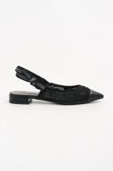 Karl Lagerfeld balerini KERRIE culoarea negru, cu toc deschis, KL40152A PPYA-OBD2C8_99X (KL40152A.M0X)