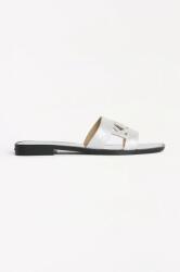 Karl Lagerfeld papuci din piele SKOOT II PPYA-KLD0CO_SLV (KL80402.5SL)