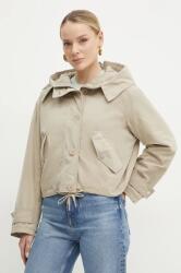Guess geaca NORA culoarea bej, de tranzitie, oversize, W5RL13 WGWD2 PPYA-KUD09K_80X (W5RL13.WGWD2)