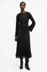 AllSaints rochie JADA culoarea negru, maxi, evazată, W060DB PPYA-SUD056_99X (W060DB)