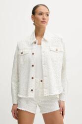 Guess jacheta de bumbac culoarea alb, de tranzitie, W5GN90 D5N91 PPYA-KUD0ML_00X (W5GN90.D5N91)