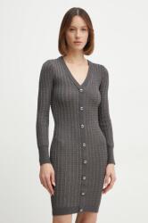 GUESS rochie culoarea gri, mini, mulata, W5RK09 Z3KT0 PPYA-SUD0J1_90Y (W5RK09.Z3KT0)