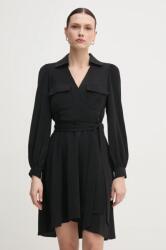 DKNY rochie culoarea negru, mini, evazati, DD3K7484 PPYA-SUD116_99X (DD3K7484)