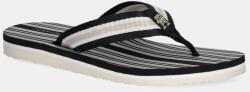 Tommy Hilfiger șlapi IM TH PRINT BEACH SANDAL femei, culoarea negru, cu toc plat, FW0FW08370 PPYA-OBD0O5_99X (FW0FW08370)