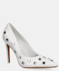 DKNY stilettos de piele Mickel Studs culoarea alb, K1548733 PPYA-OBD1NE_00X (K1548733.WHT)