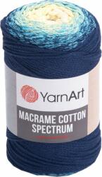 YARNART Macrame Cotton Spectrum 225 m 1328 Blue Yellow Zsinór (Macrame Cotton Spectrum 1328)