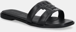 Tommy Hilfiger papuci cu toc plat pentru femei, din piele TH LOGO STRAP MULE PPYA-KLD02G_99X