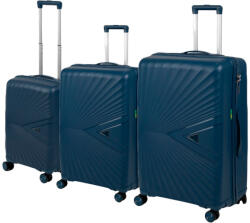 Leziter TraveLux Endure gurulós bőrönd szett kék (LTREBS-BLU) - homelux