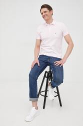 Tommy Hilfiger polo de bumbac culoarea roz, uni MW0MW17771 PPYY-POM00E_03X (MW0MW17771.PPYY)