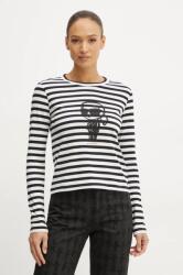 Karl Lagerfeld longsleeve din bumbac IKON 99KK-BUD07Z_99A (A1W17137)
