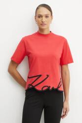 Karl Lagerfeld tricou din bumbac KARL SIGNATURE PPYA-TSD08L_33X (A1W17013)