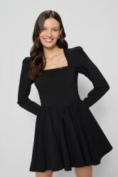 BIZUU rochie SYDNEY culoarea negru, mini, evazată, SYDNEY CZARNY PPYA-SUD2D4_99X (SYDNEY.CZARNY.SS25)