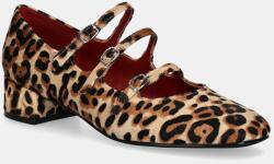 Jeffrey Campbell pantofi de piele MARCIE-F culoarea maro, cu toc drept, JCD-162-13-06 PPYA-OBD48O_88X (JCD.162.13.06)