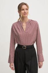 Tommy Hilfiger bluza femei, culoarea bordo, modelator, WW0WW44999 PPYA-BDD025_83X (WW0WW44999)