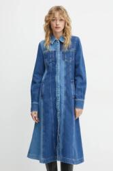 Stine Goya rochie din denim midi, evazată, SG-PS25-D062-2301 PPYA-SUD0IN_55J (SG.PS25.D062.2301)