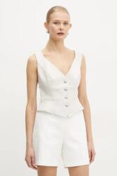 Guess vestă culoarea bej, un singur rand de nasturi, W5RH85 WGX02 PPYA-KZD048_01X (W5RH85.WGX02)
