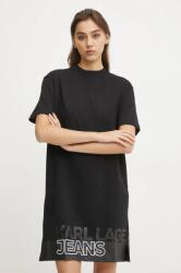 Karl Lagerfeld Jeans rochie din bumbac culoarea negru, mini, dreaptă, A1W13015 PPYA-SUD069_99X (A1W13015)